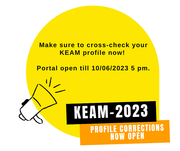 KEAM profile corrections